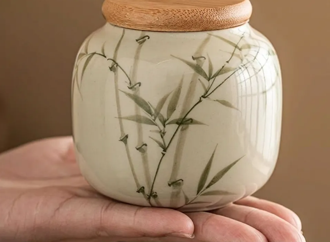 Ceramic Coffee & Tea Caddy Set