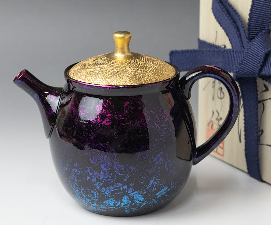 Tenmoku Style Rainbow Kyusu by Shoryu | Coffee and Tea Gifts