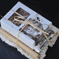 Cafe Bustelo Ground Coffee Gift Set with Goat Milk Coffee Soap & Lip Balm - Side View | Coffee and Tea Gifts