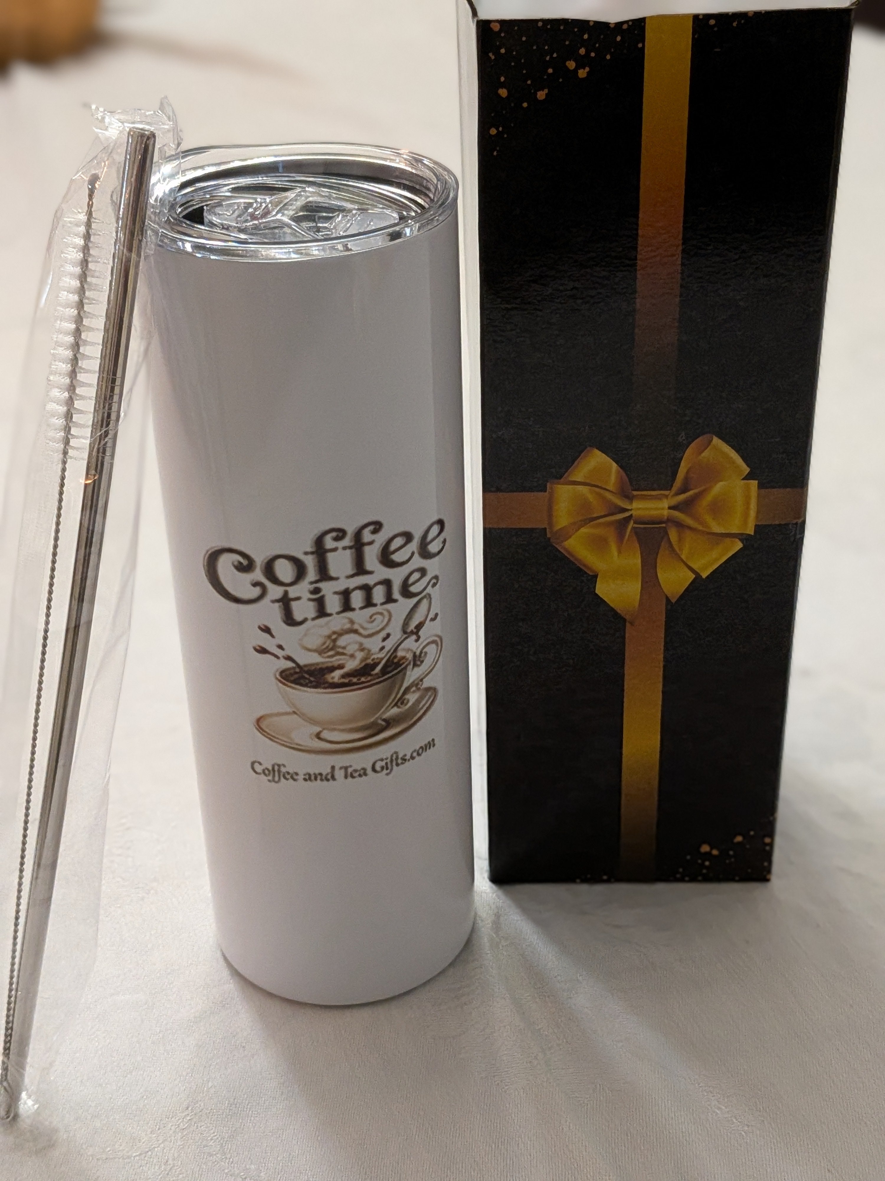 Coffee Time Tumbler Gift Set — Insulated Travel Mug Coffee Gift