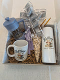 Tea Time Brewer, Tumbler & Mug Gift Set with Oolong Tea & Pistachios