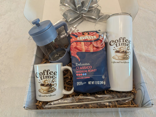 Coffee Time Brewer, Tumbler & Mug Coffee Gift Box Set