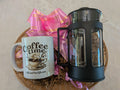 Large Coffee Brewer & Mug Gift Basket — Premium Coffee Lovers Gift
