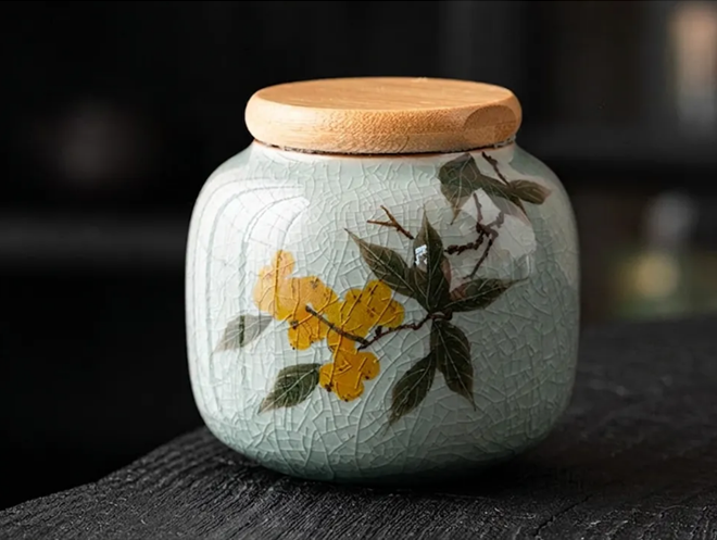 Ceramic Coffee & Tea Caddy Set