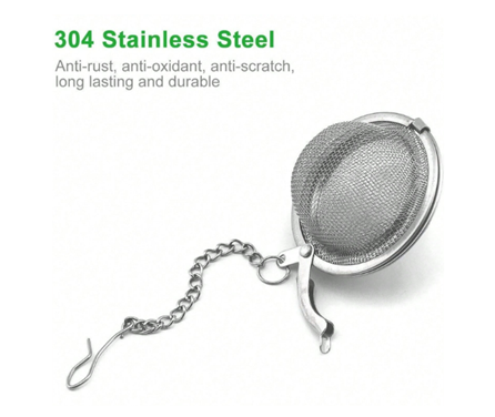 Stainless Steel Tea Strainer - Side View | Coffee and Tea Gifts