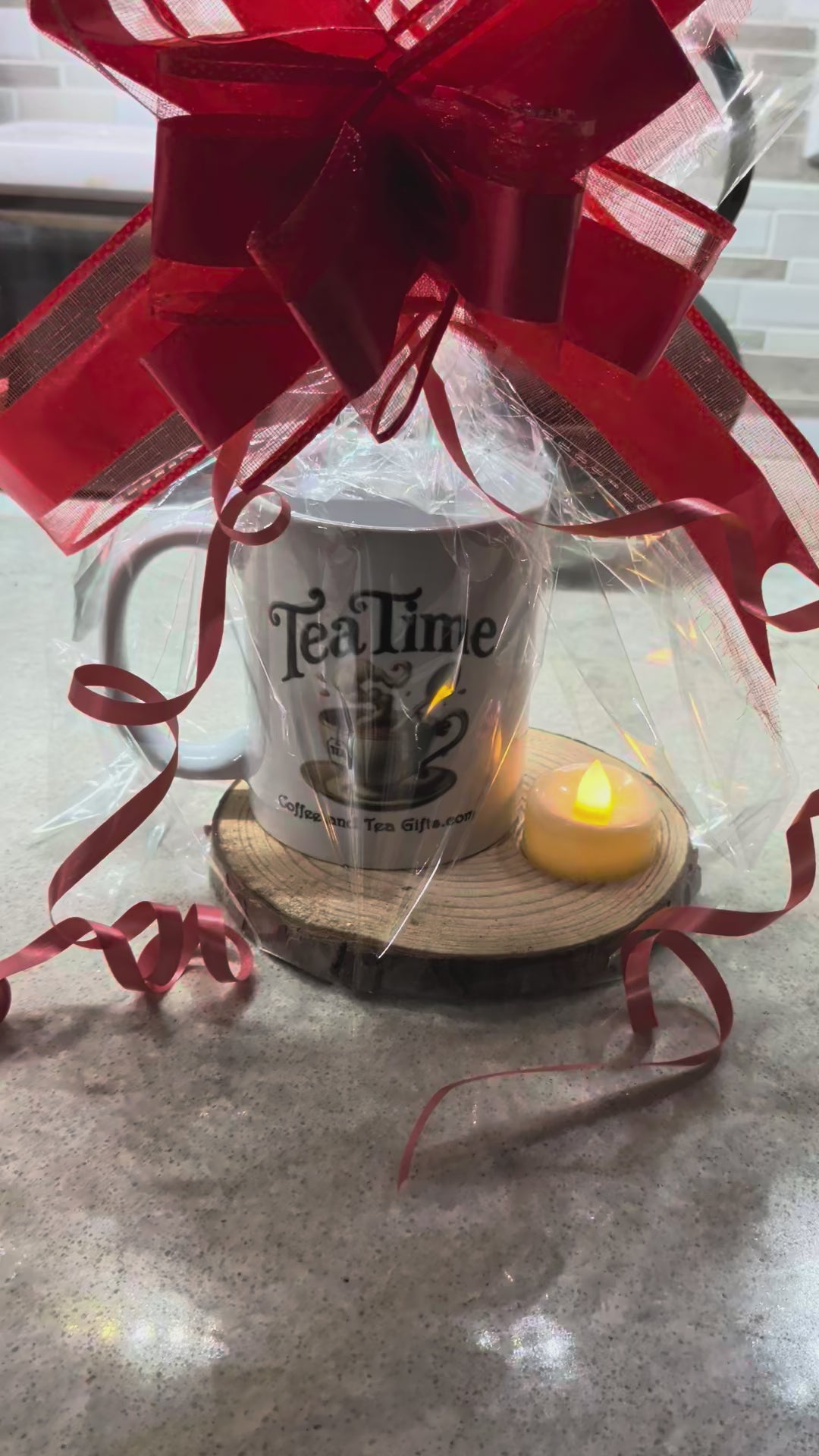 Tea Time Mug & Cedarwood Lighted Coaster Gift Set
