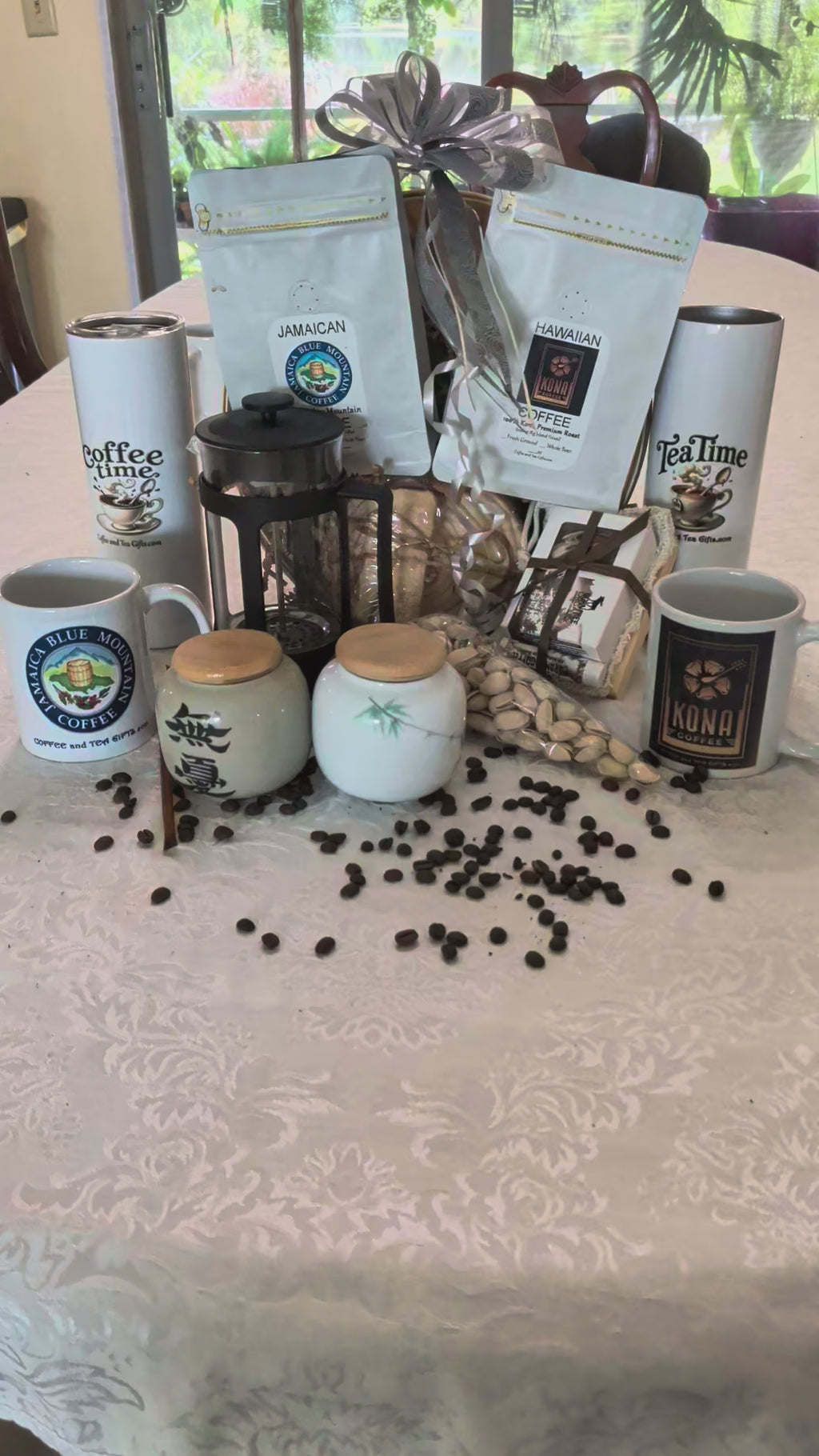 The Ultimate Coffee Connoisseur Gift Basket — Blue Mountain & Kona Coffee Set