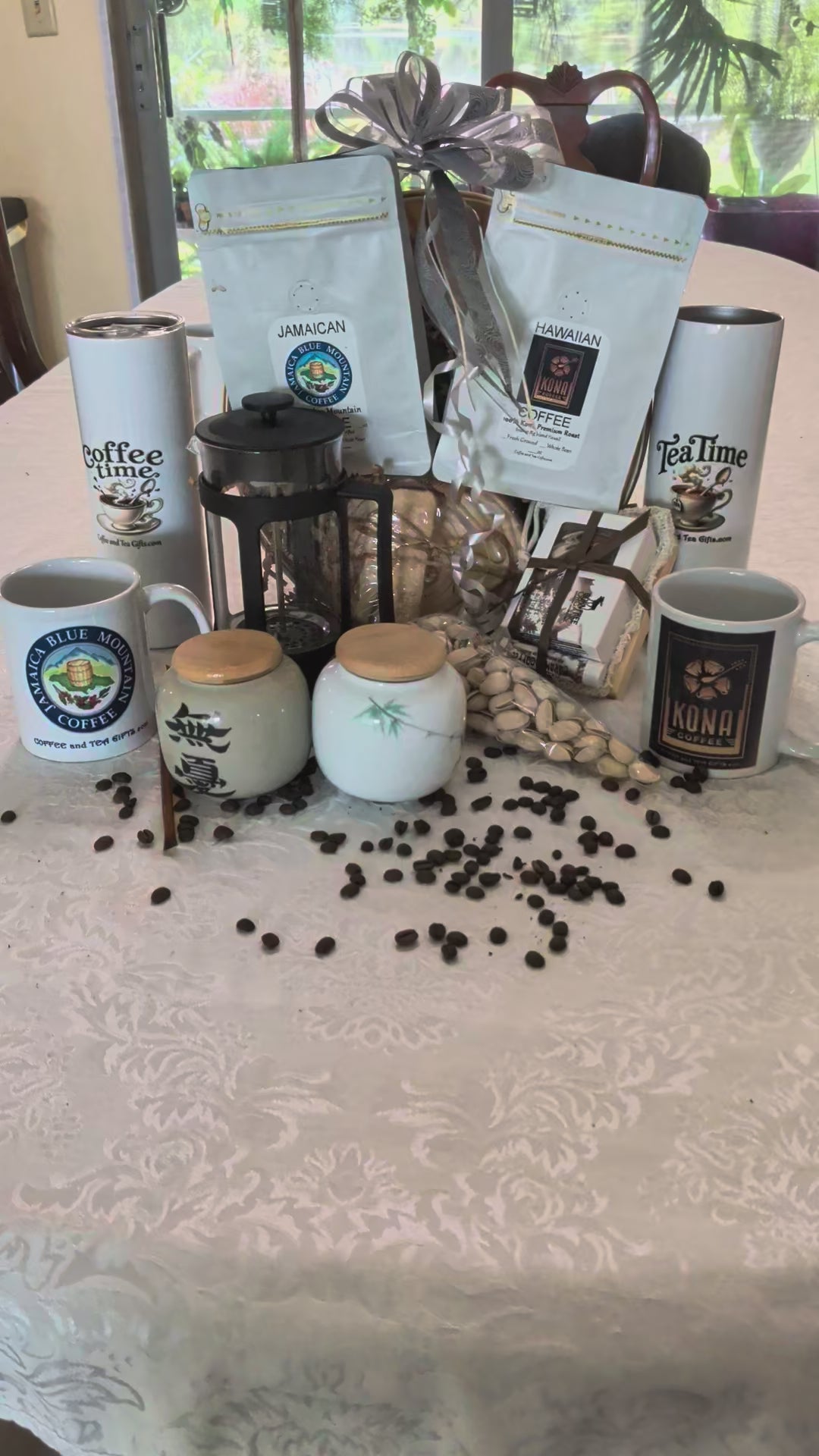 The Ultimate Coffee Connoisseur Gift Basket — Blue Mountain & Kona Coffee Set